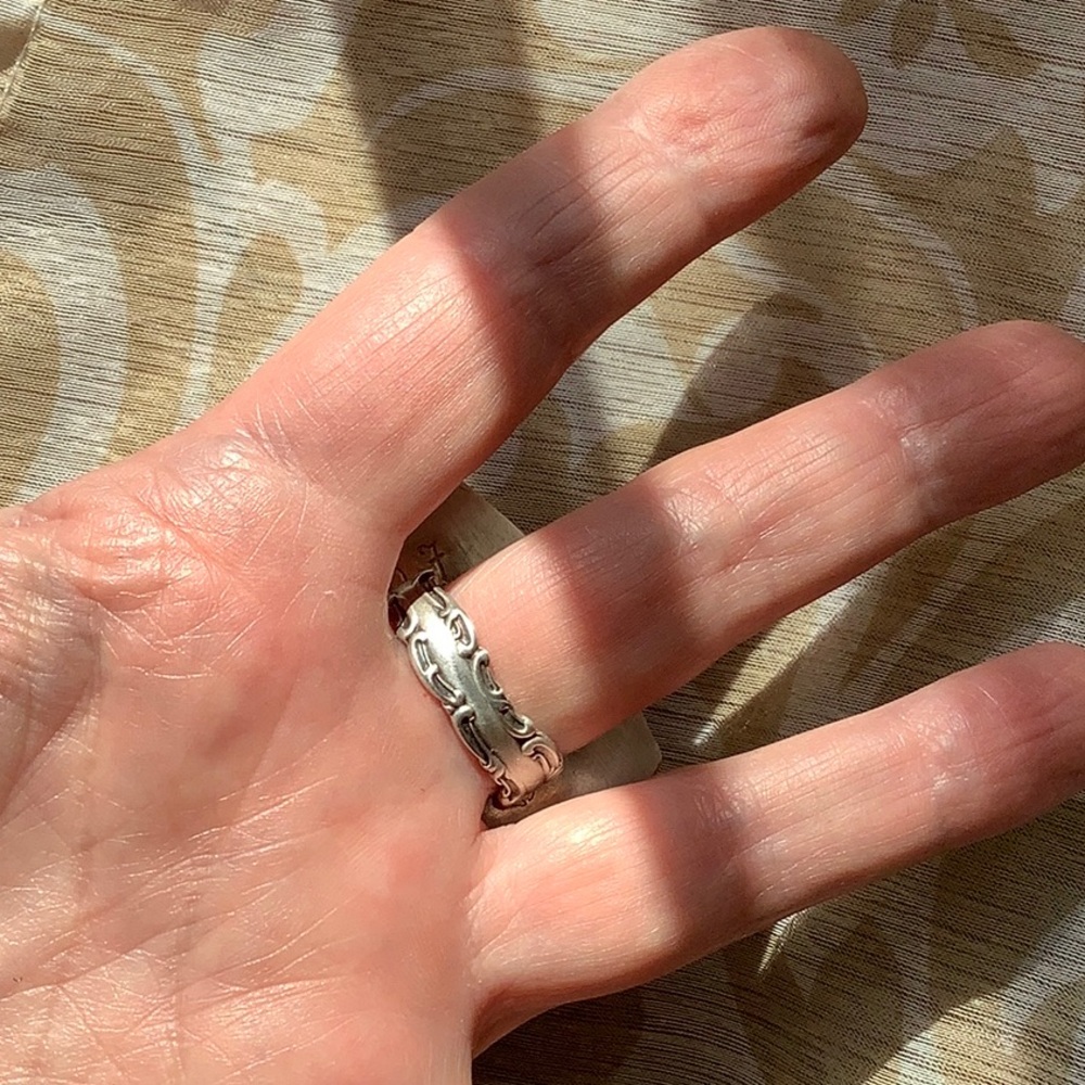Sterling ring, boulder opal , 8.5 - Picture 5 of 8